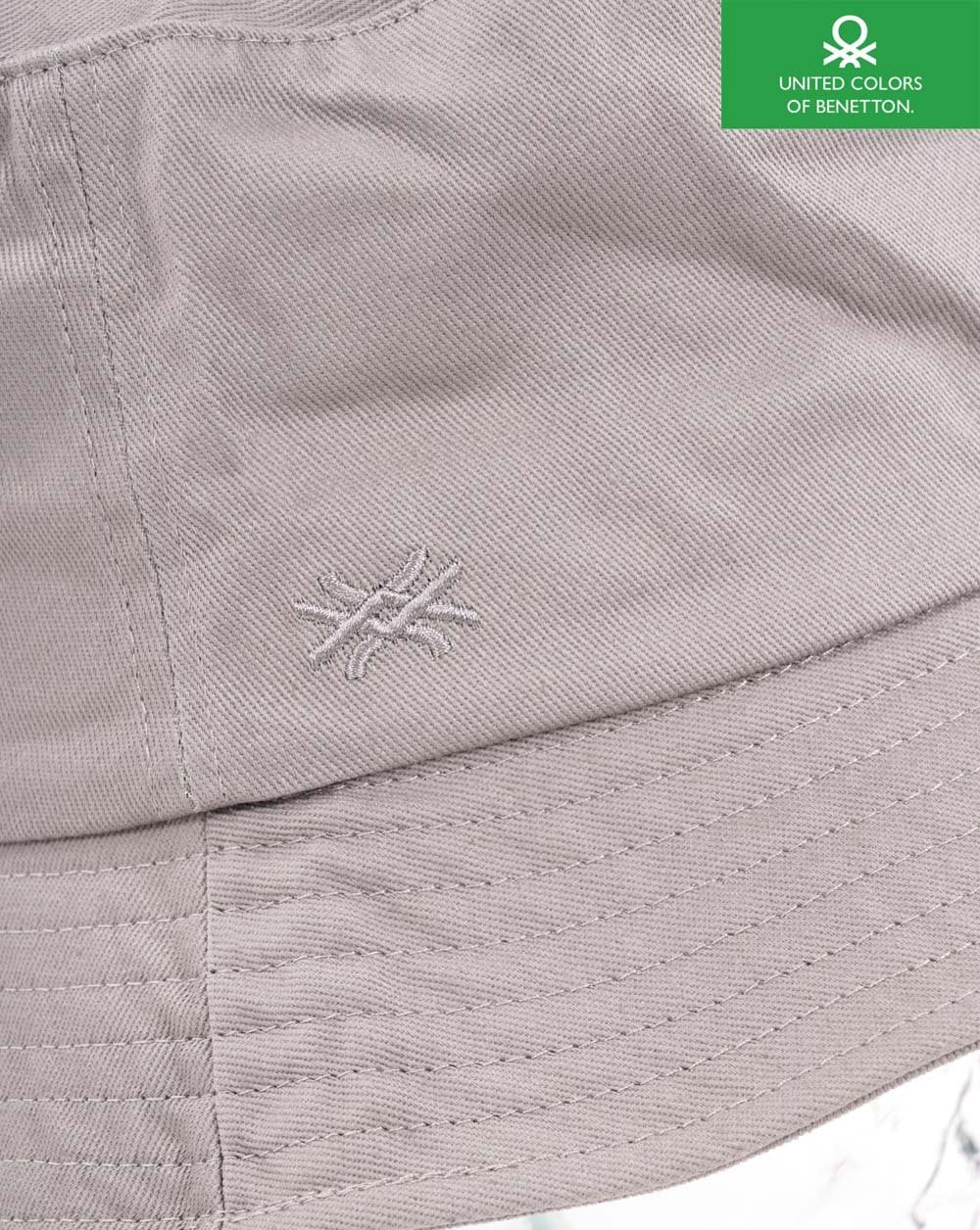 Benetton Bucket Hat Stone Grey - Image 2