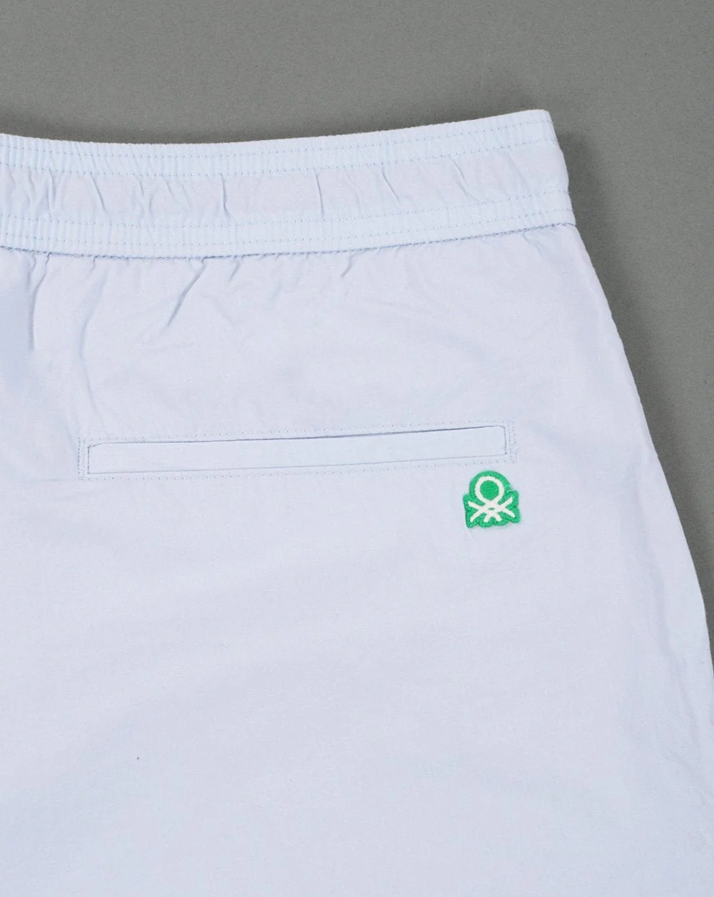 Benetton Cotton Canvas Drawstring Short Sky Blue - Image 2