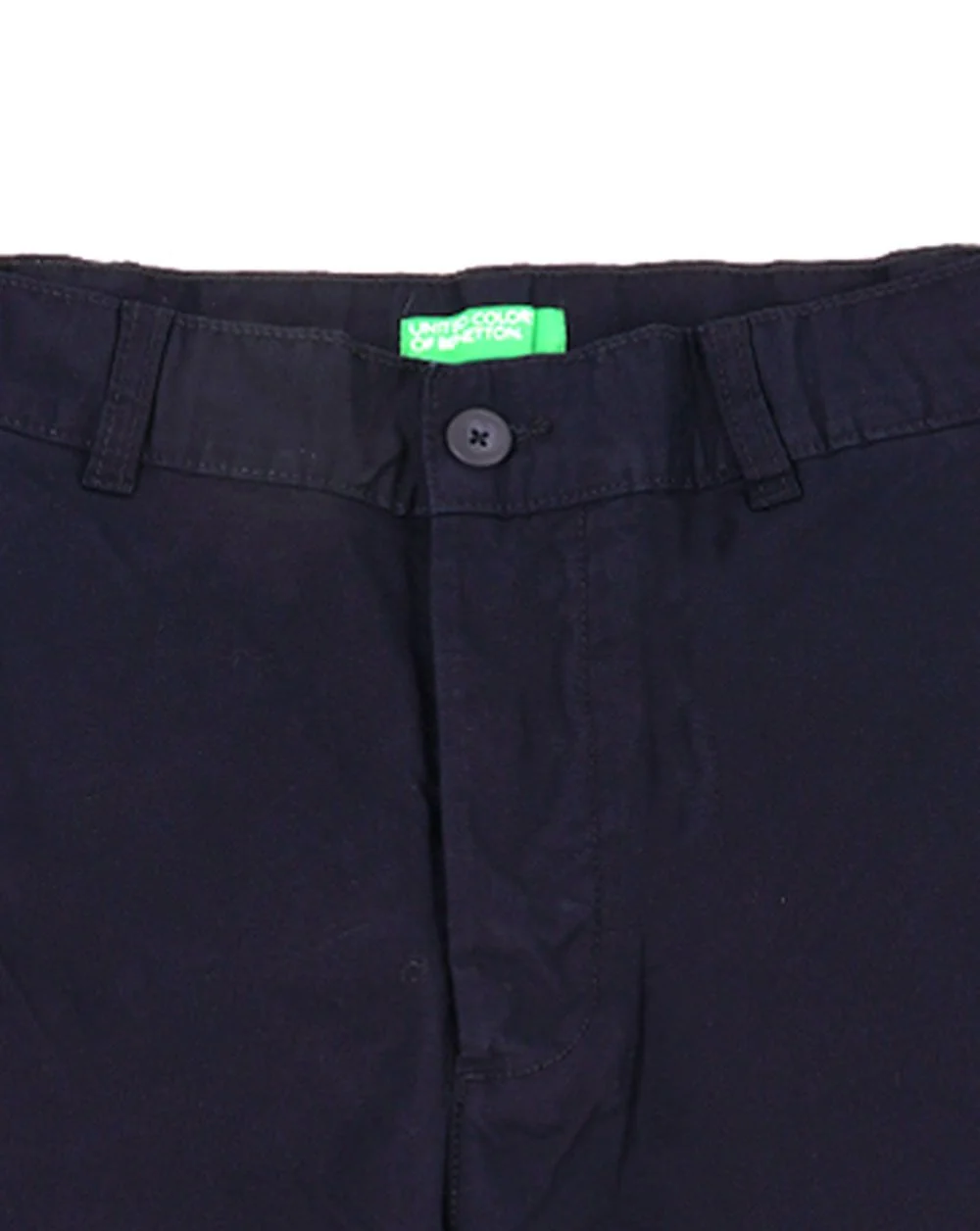 Benetton Cotton Cargo Shorts Navy - Image 2