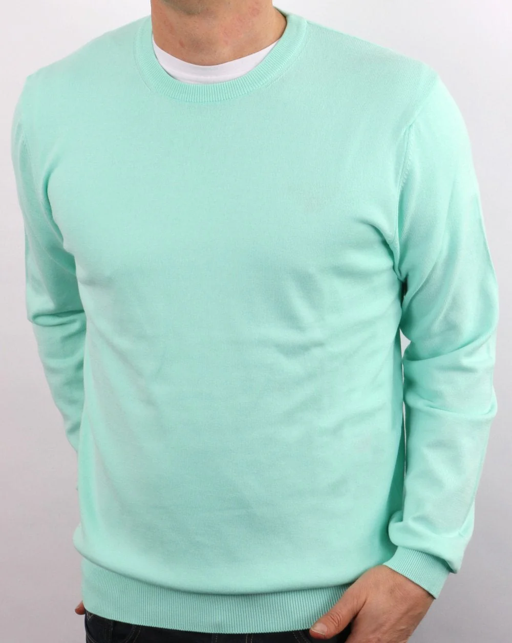 Benetton Knit Jumper Mint - Image 4