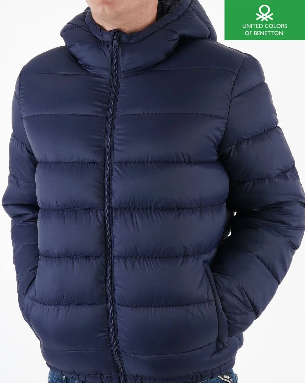 Benetton Padded Jacket Navy - Image 2