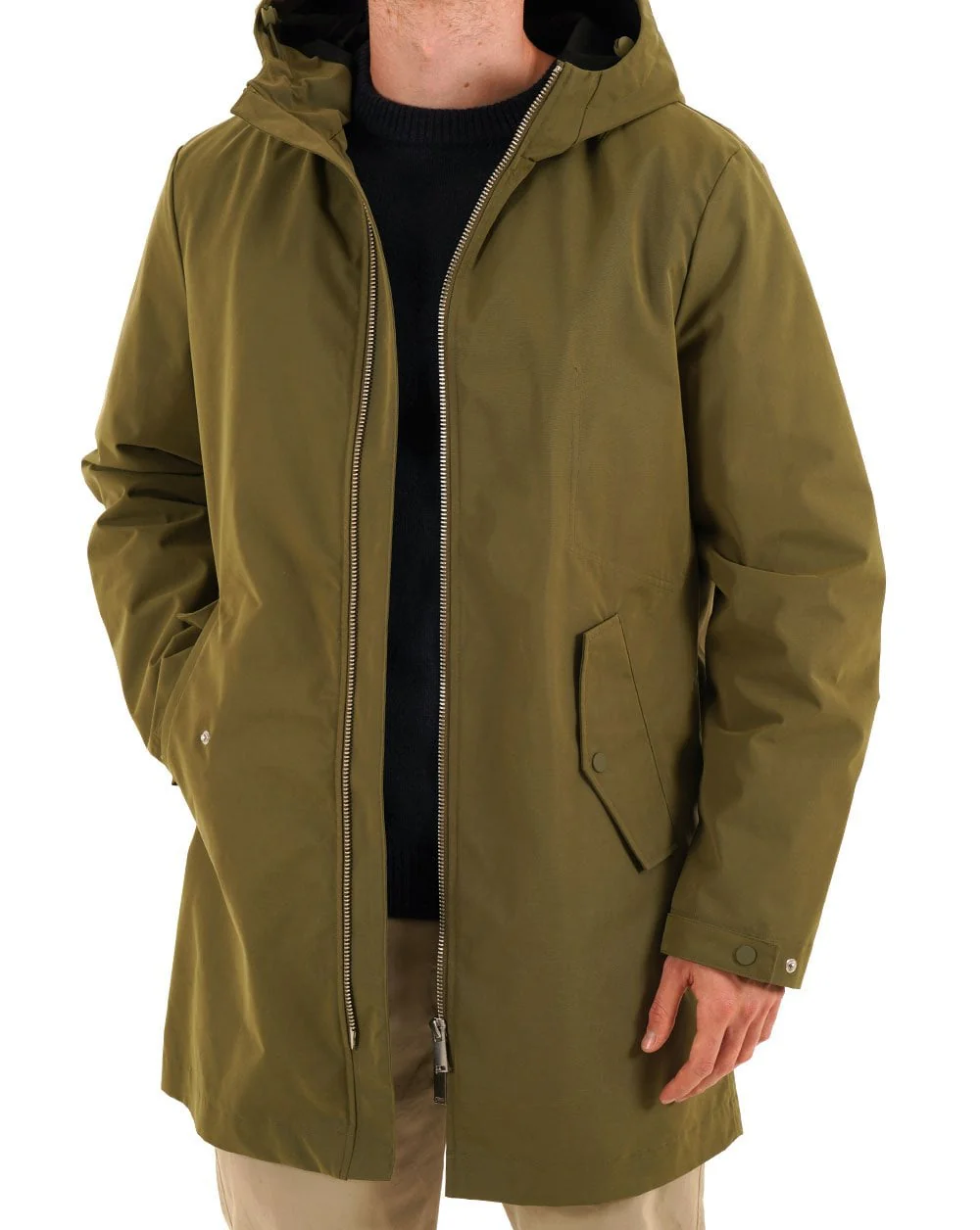Benetton Parka Khaki Green - Image 2