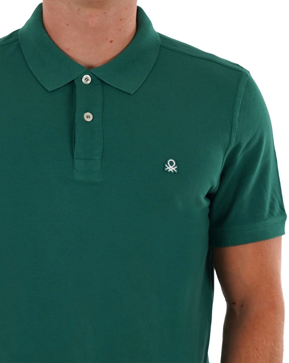 Benetton Polo Shirt Dark Green - Image 2