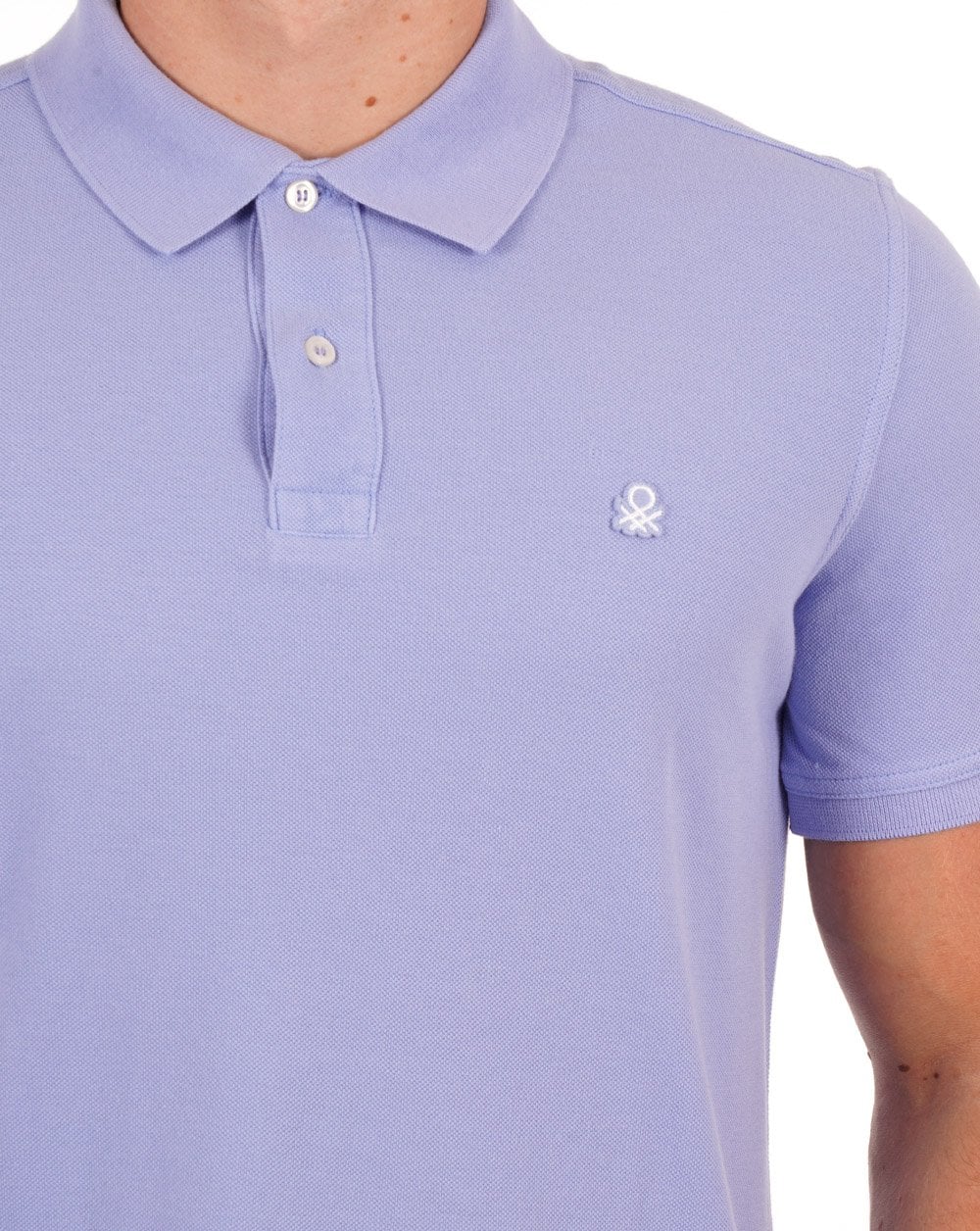Benetton Polo Shirt Lilac - Image 2