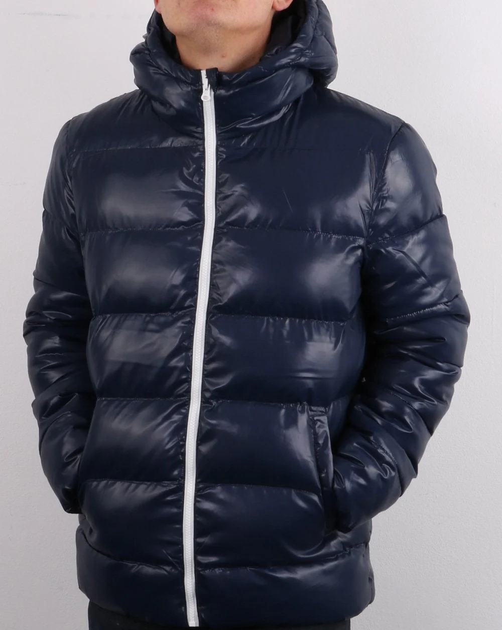Benetton Recycled Project Puffa Jacket Navy - Image 3