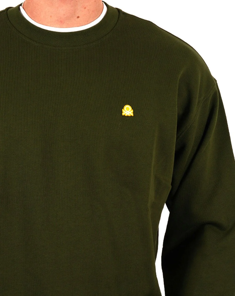 Benetton Relaxed Fit Sweatshirt Dark Forest - Image 2