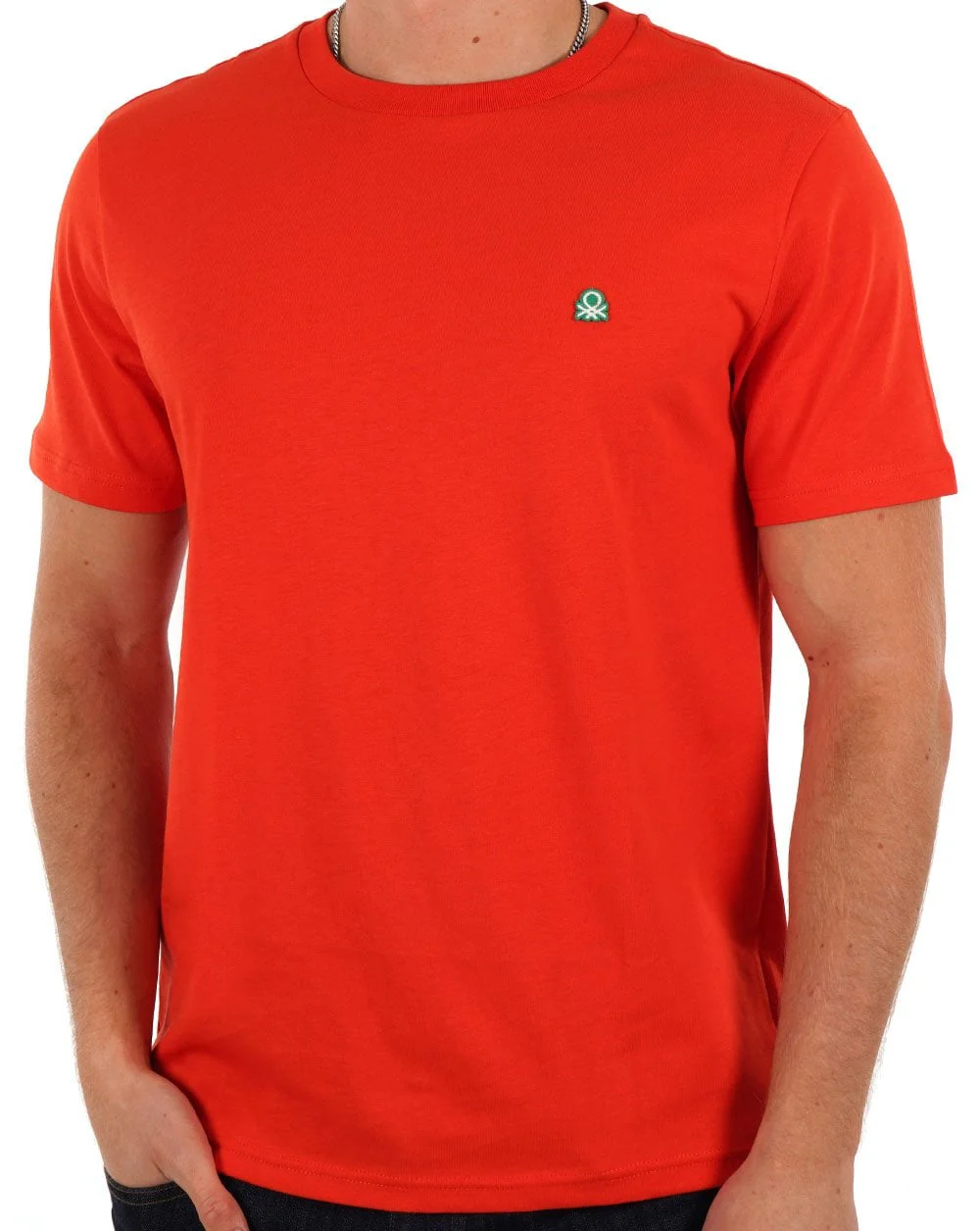 Benetton Small Logo T-shirt Burnt Orange