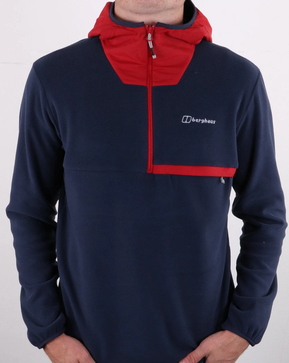 Berghaus Aslam Hooded Half Zip Dusk/Red - Image 3