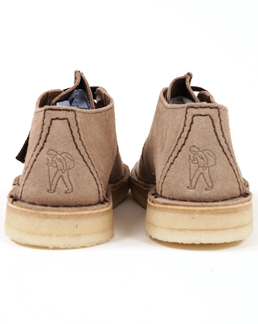 Clarks Originals Desert Trek Shoes Wolf Grey Suede - Image 3