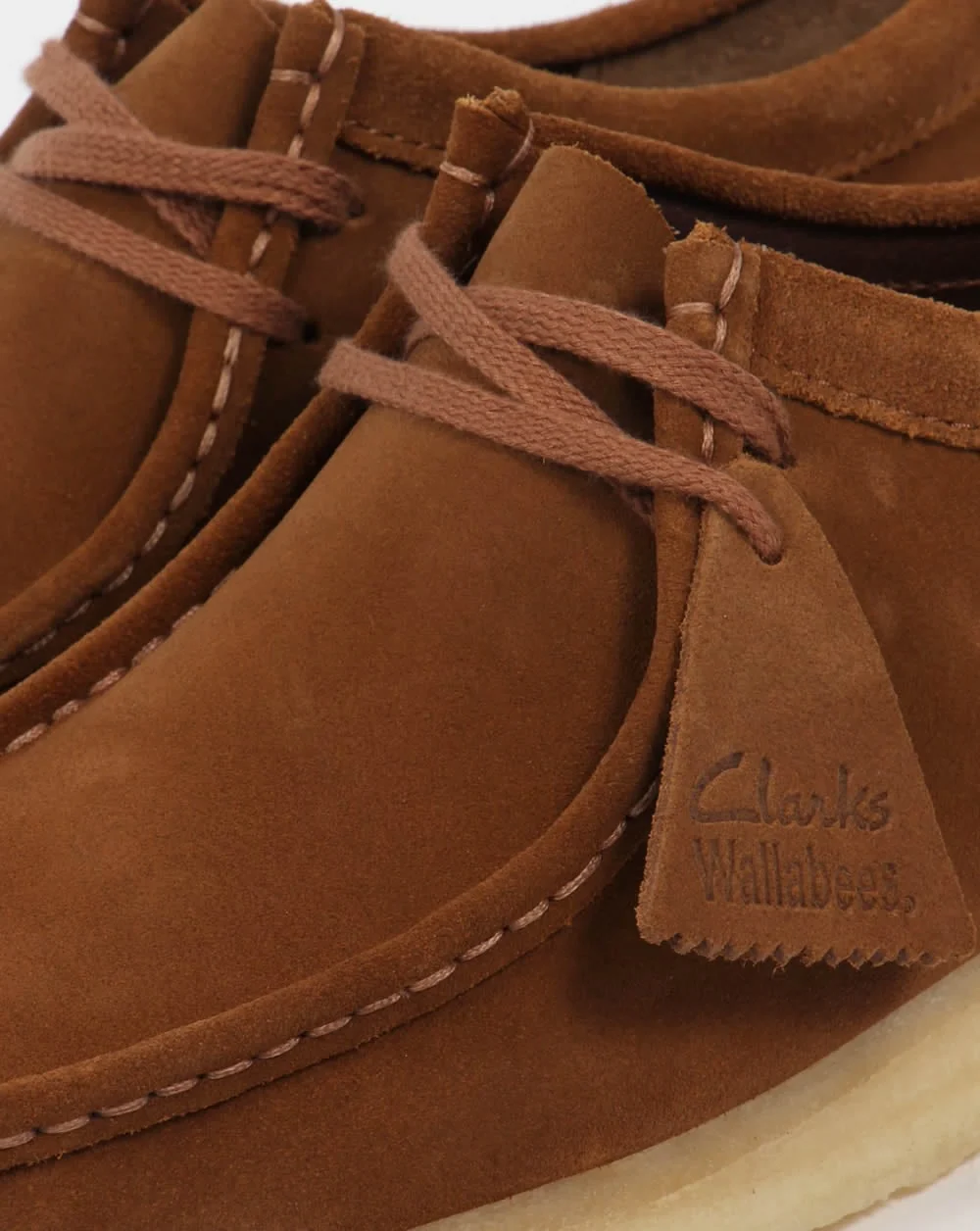 Clarks Originals Wallabee Suede Shoes Cola - Image 2