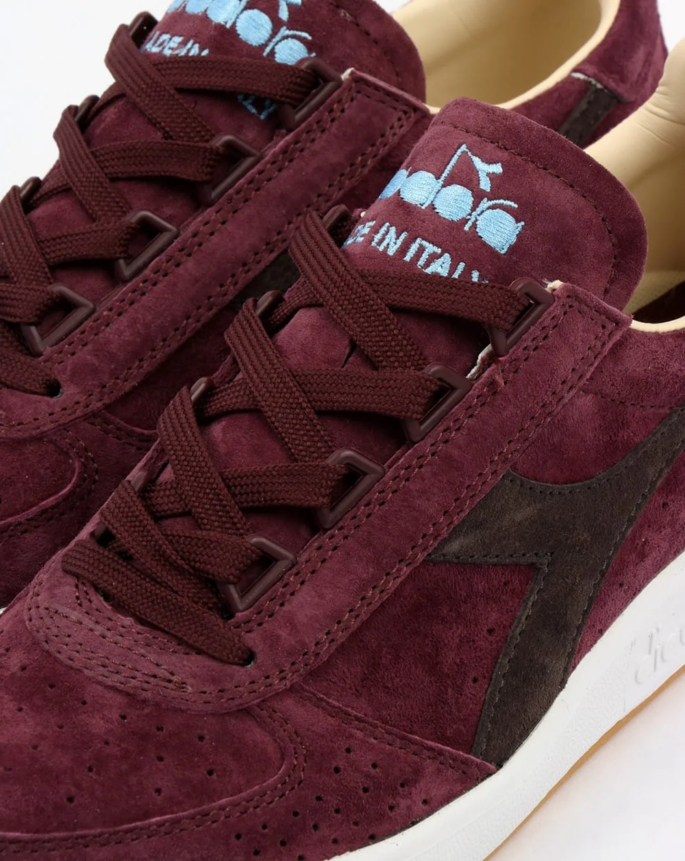 Diadora B Elite Italia Suede Trainers Decadent Chocolate - Image 3