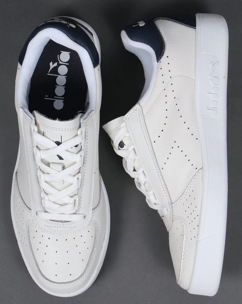 Diadora B. Elite Premium L Trainers White/Blue - Image 2