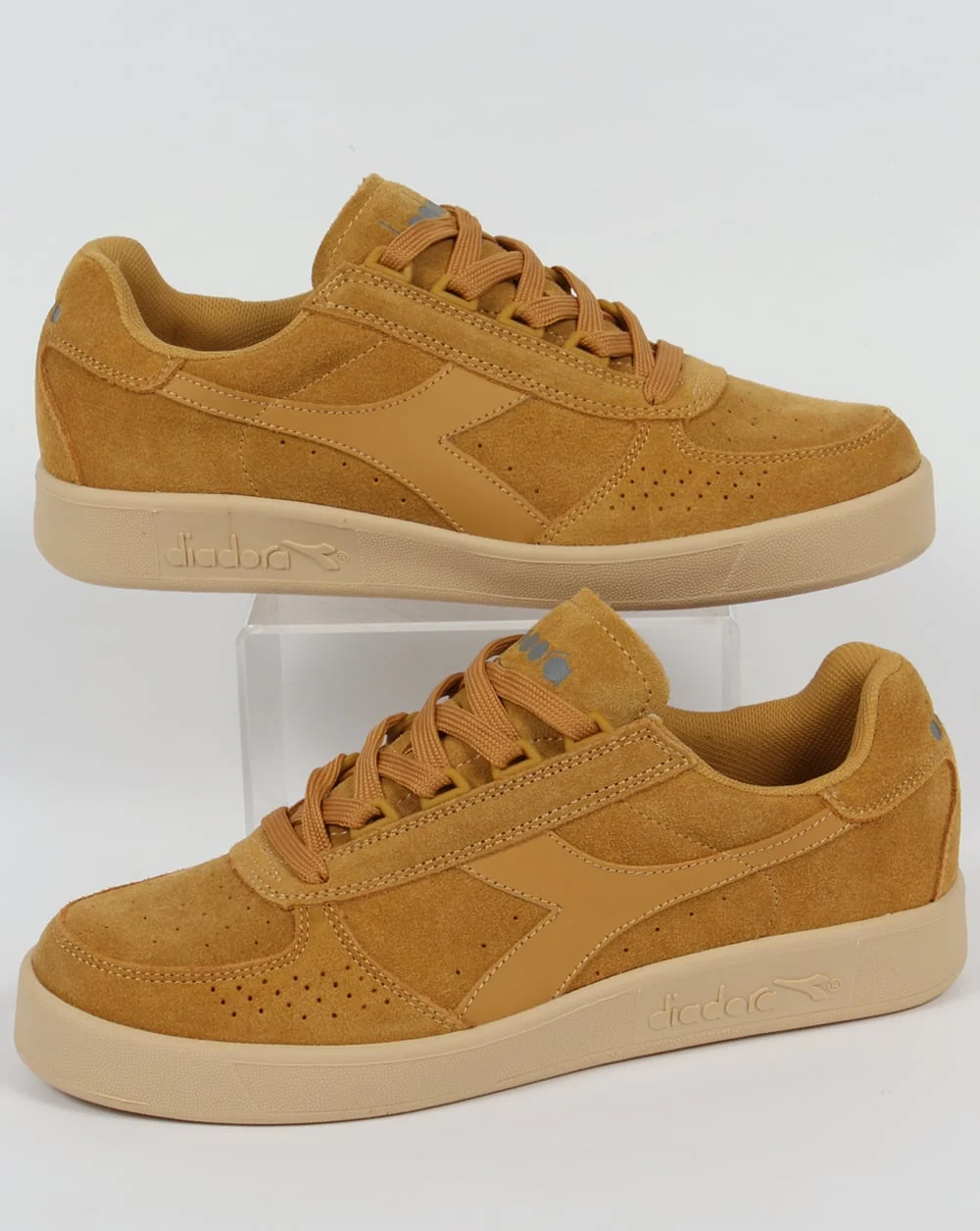 Diadora B. Elite Suede Trainers Mustard