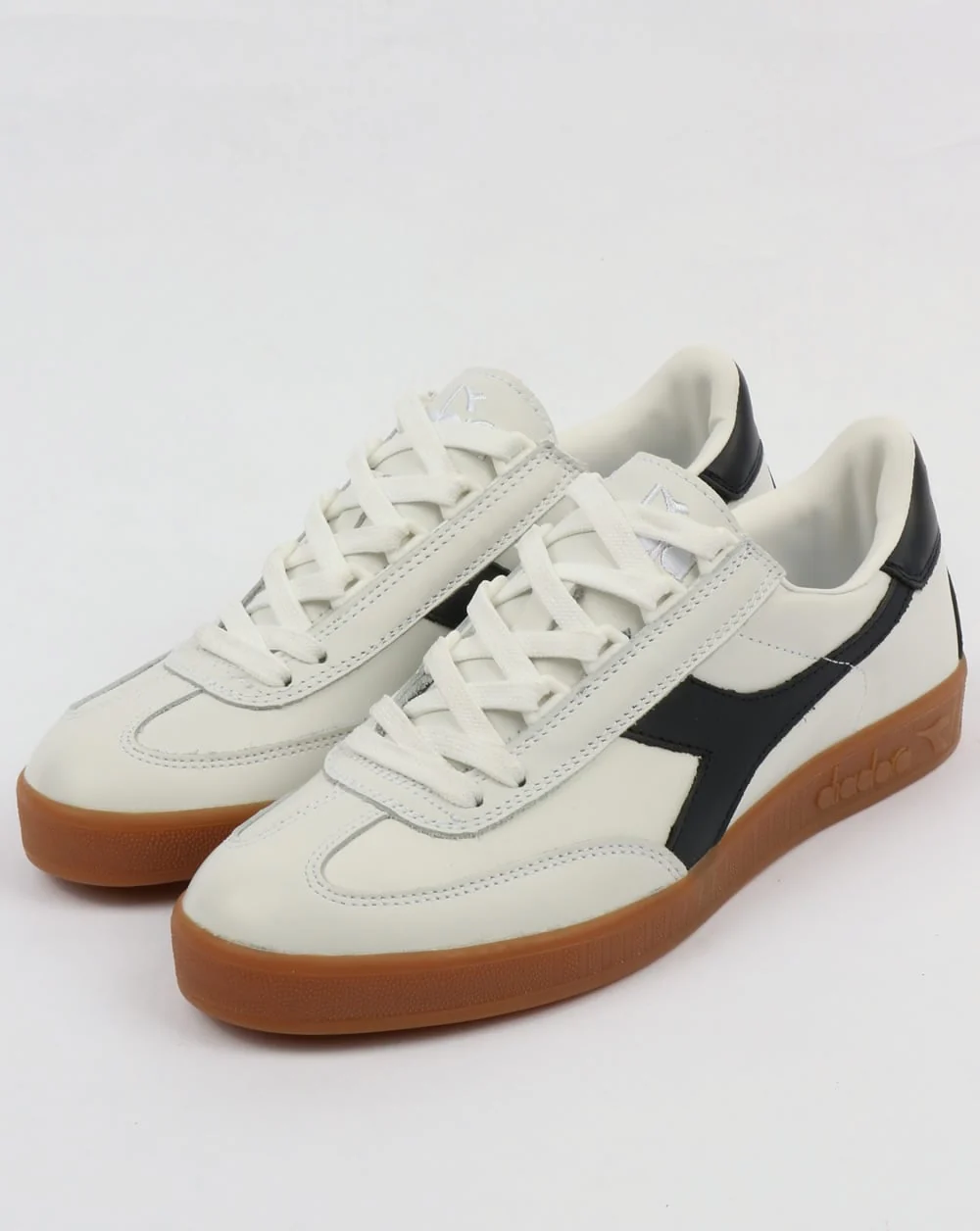 Diadora B Original Premium Trainers White/Blue - Image 3