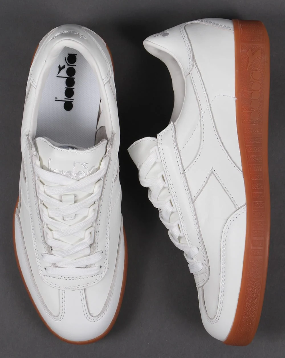 Diadora B Original Premium Trainers White/Gum - Image 2