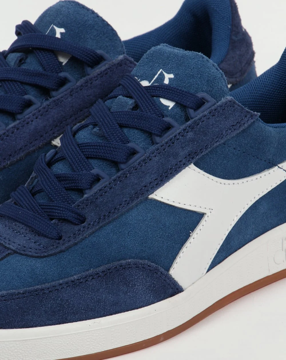 Diadora B Original Suede Trainers Navy/White Gum - Image 4