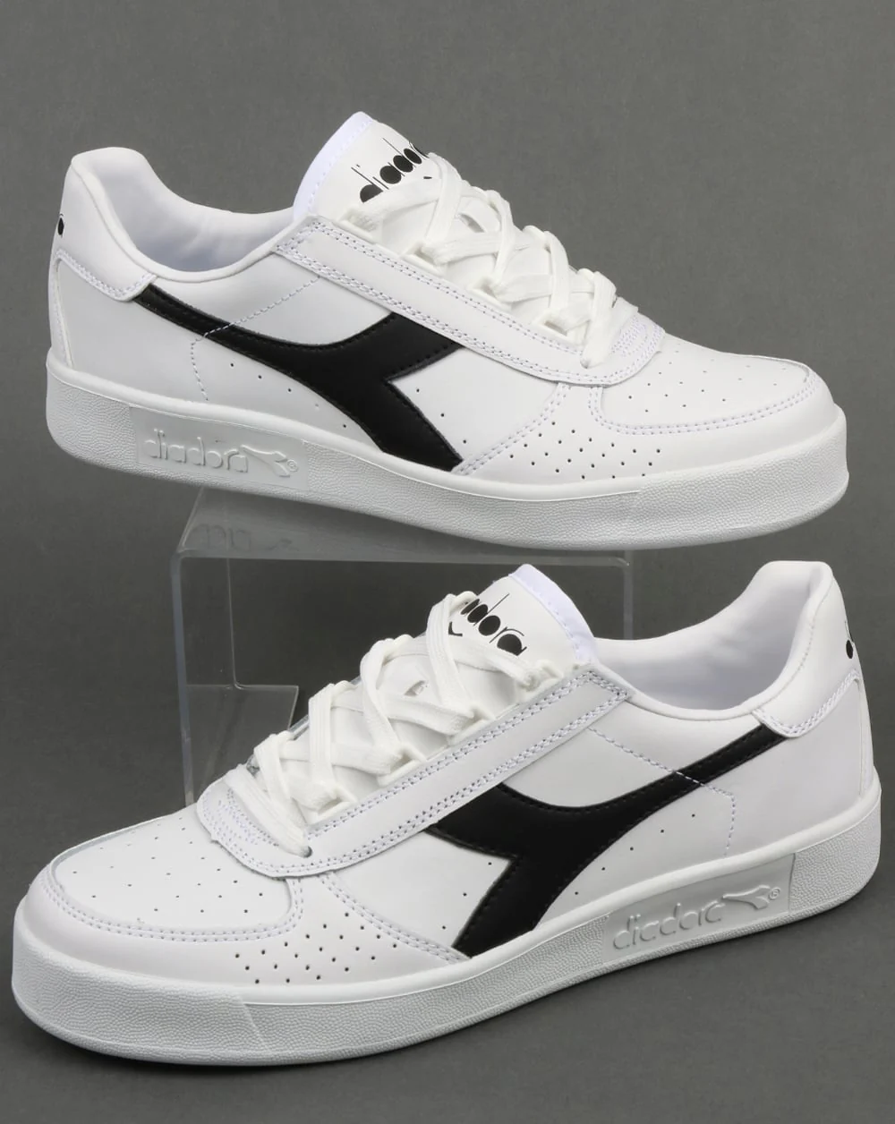 Diadora Borg Elite Trainers White/White/Black