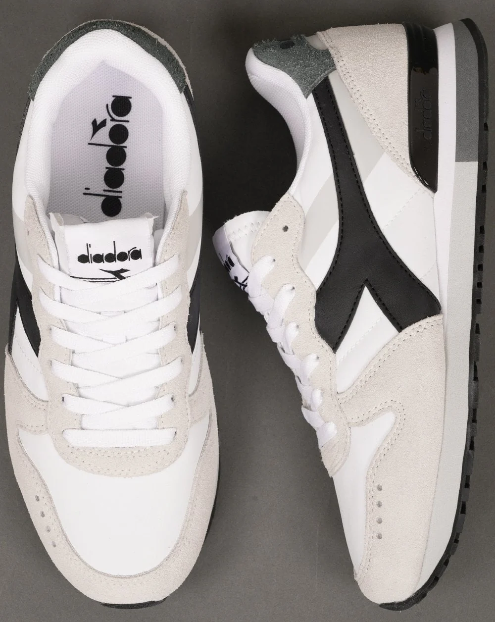 Diadora Camaro M2 Smooth Trainers White Black - Image 4