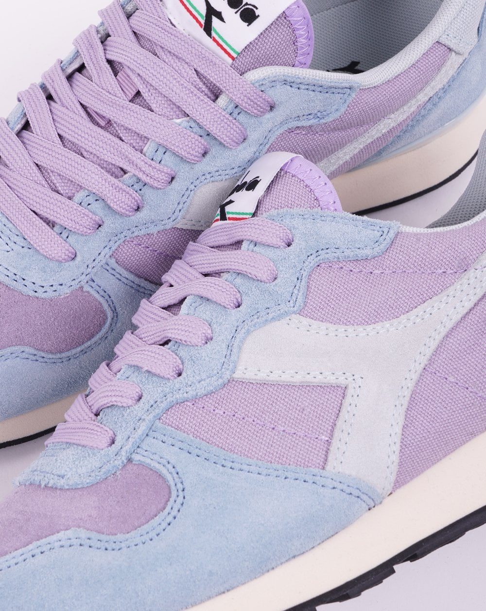 Diadora Camaro Suede Trainer Lavender Grey/Stone Blue - Image 2
