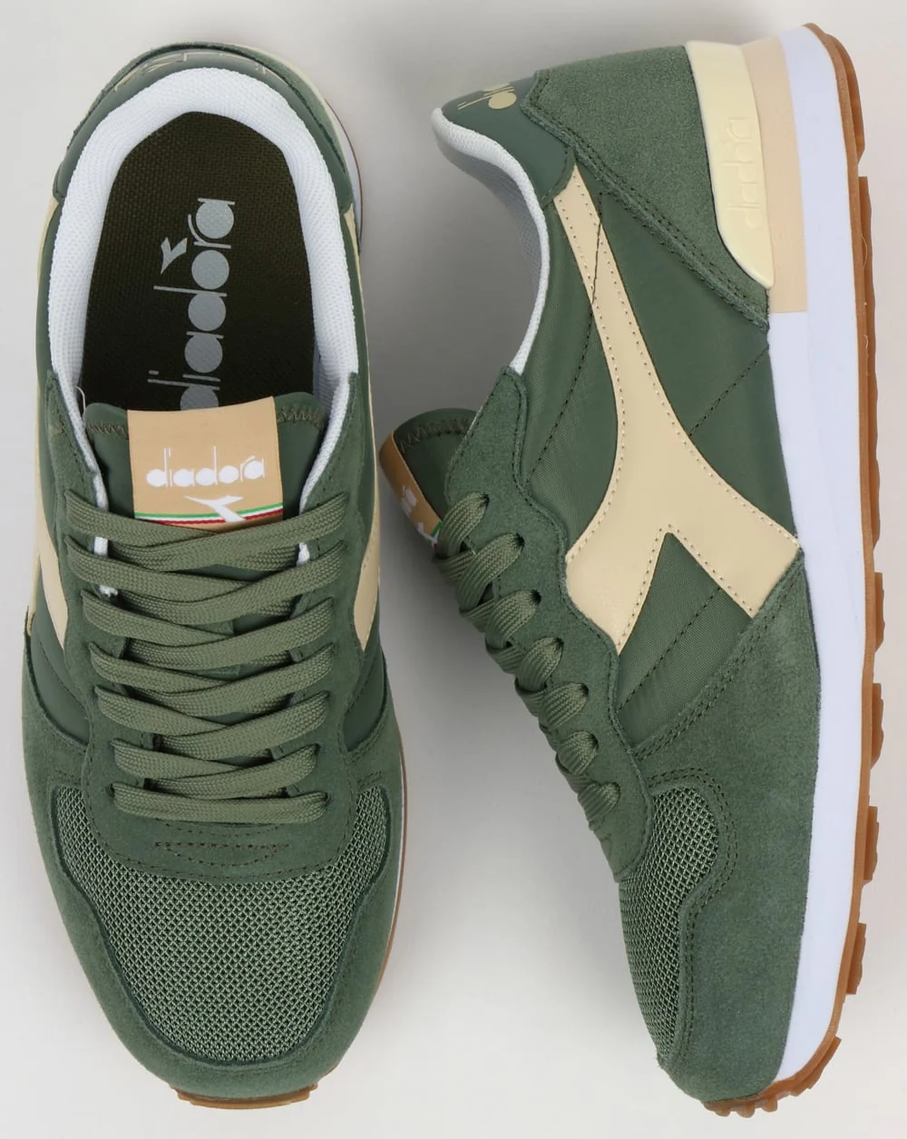 Diadora Camaro Trainers Elm Green/Sand - Image 2
