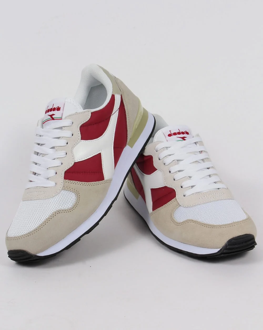 Diadora Camaro Trainers Red Bud/White - Image 3