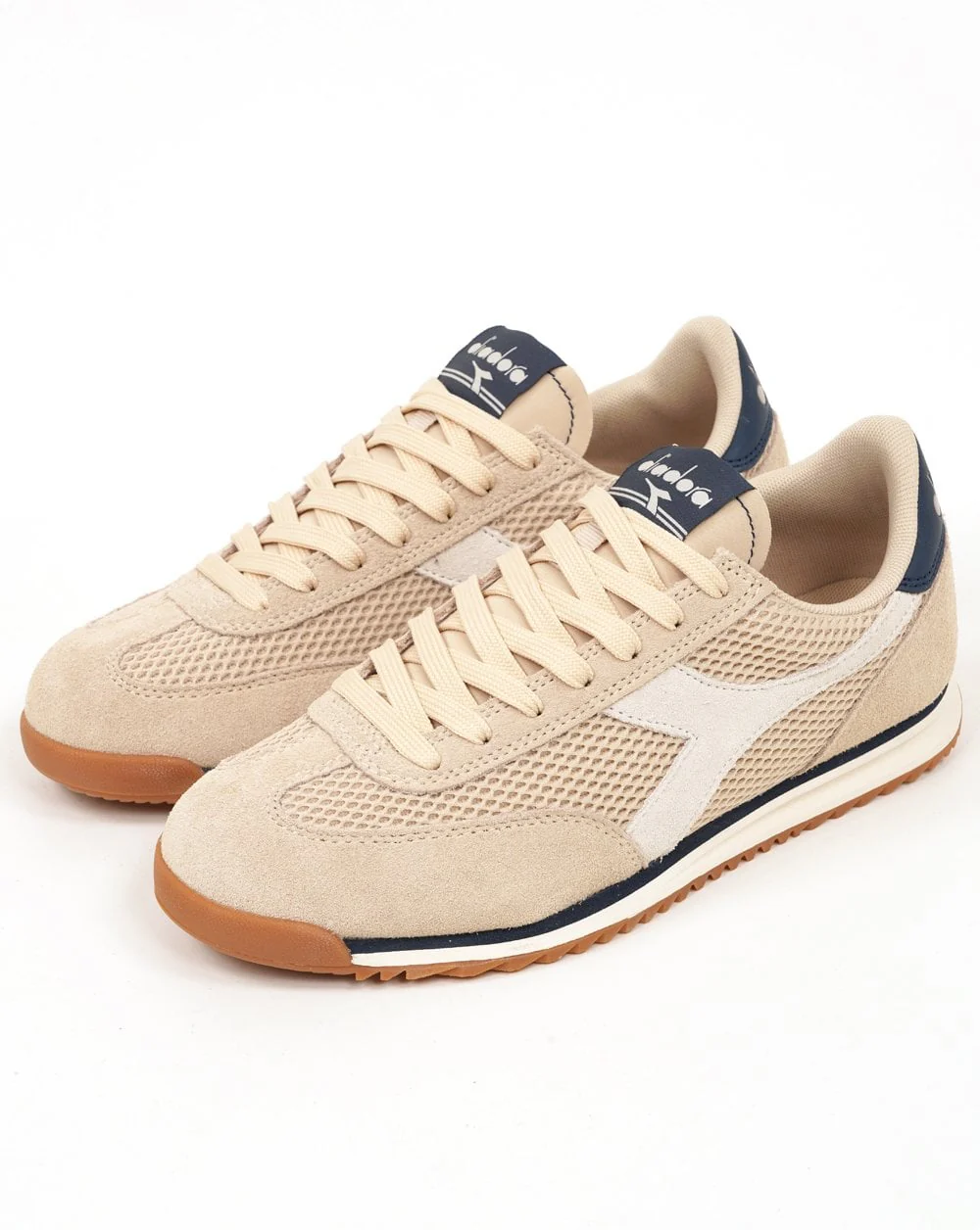 Diadora Cross Mesh Trainers Parchment - Image 2