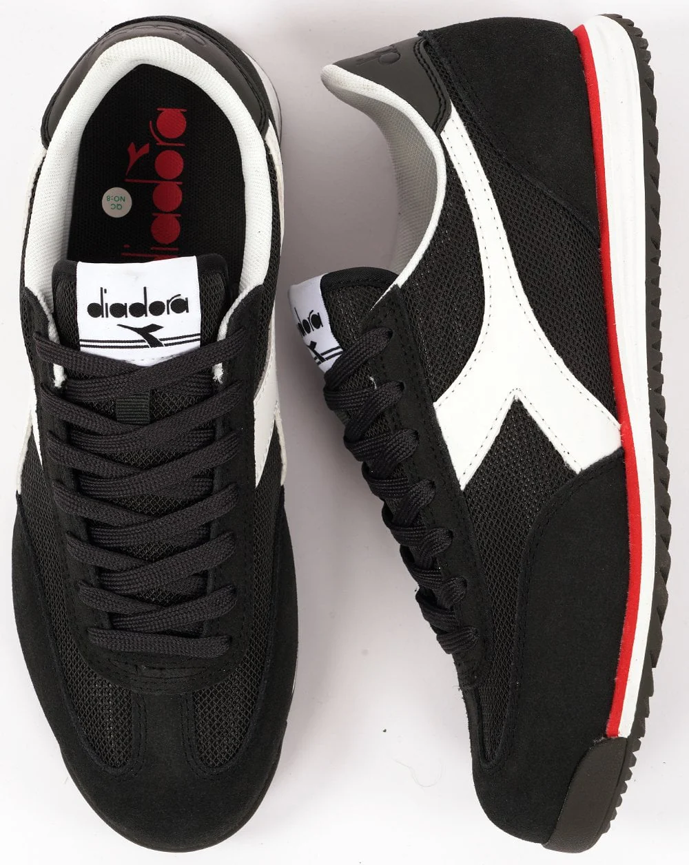 Diadora Cross Trainers Black/White - Image 2