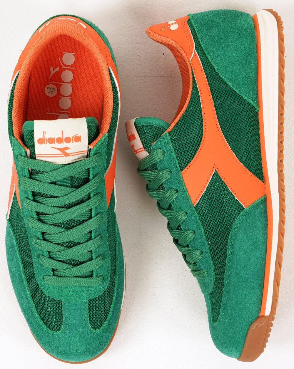 Diadora Cross Trainers Green/Orange - Image 2