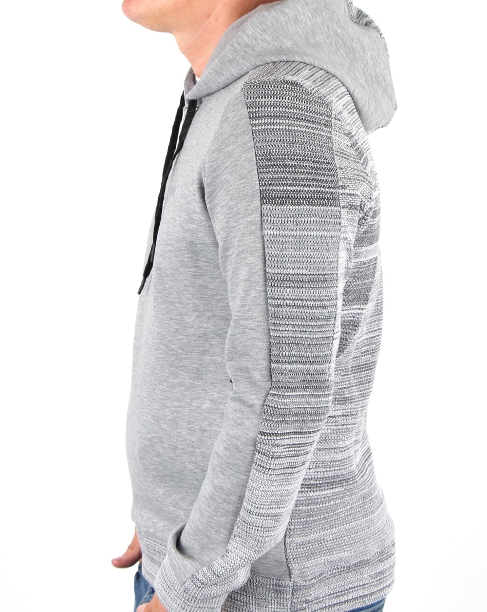 Diadora Evo Pwr Hooded Sweat Grey Melange - Image 4