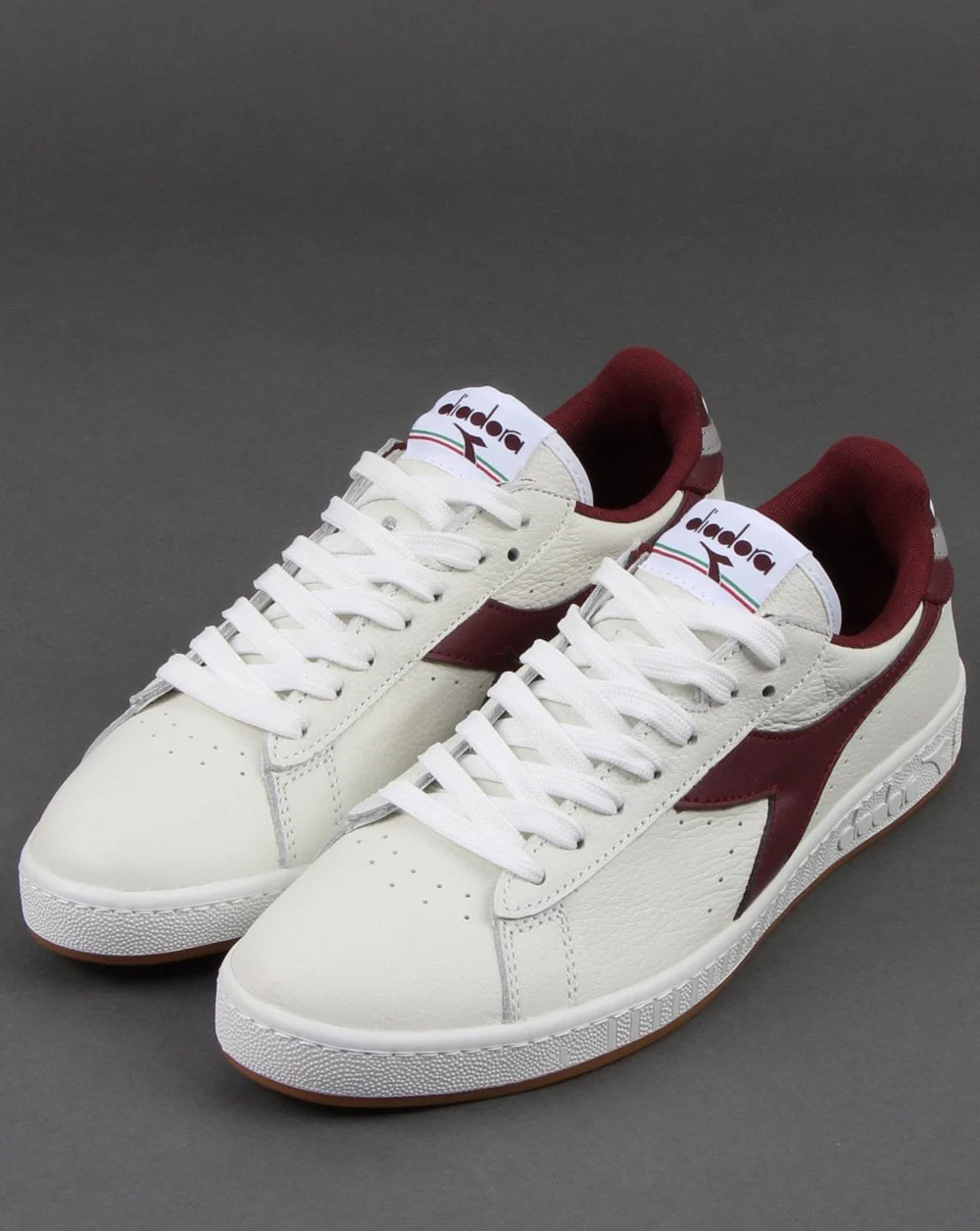 Diadora Game L Low Trainers White/port - Image 3