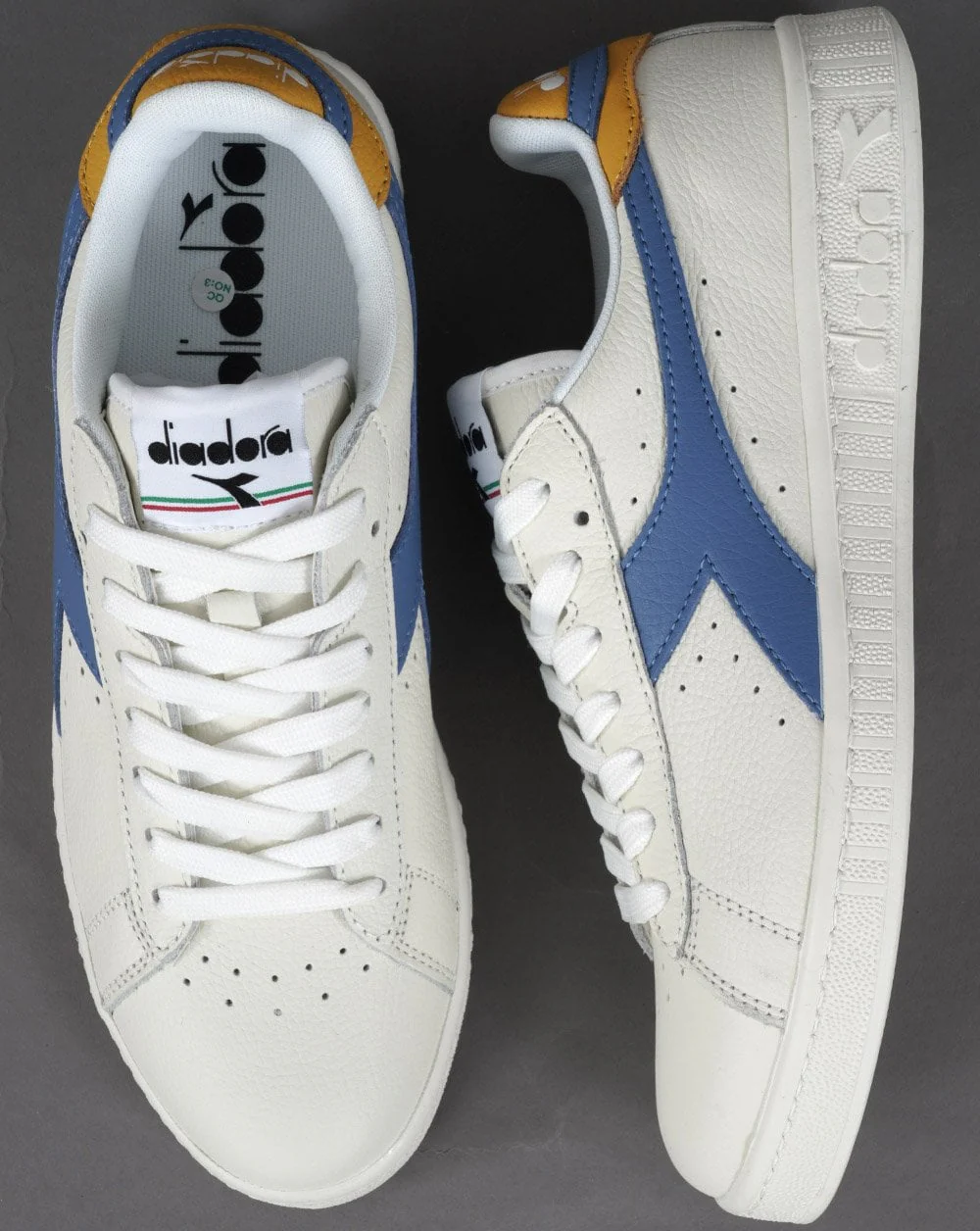 Diadora Game L Low Trainers White/Riviera - Image 2