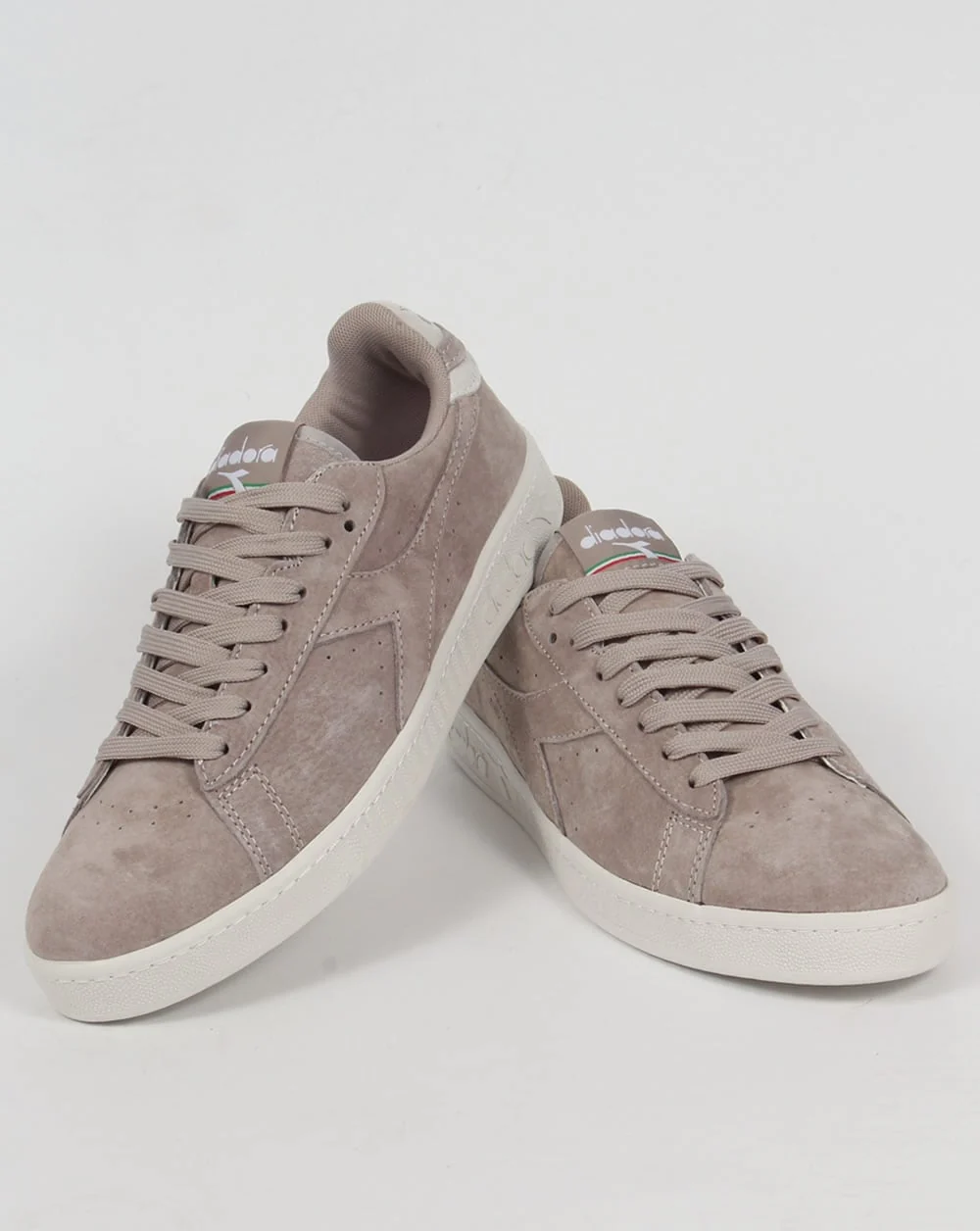 Diadora Game Low Suede Trainers Grey Silver - Image 3