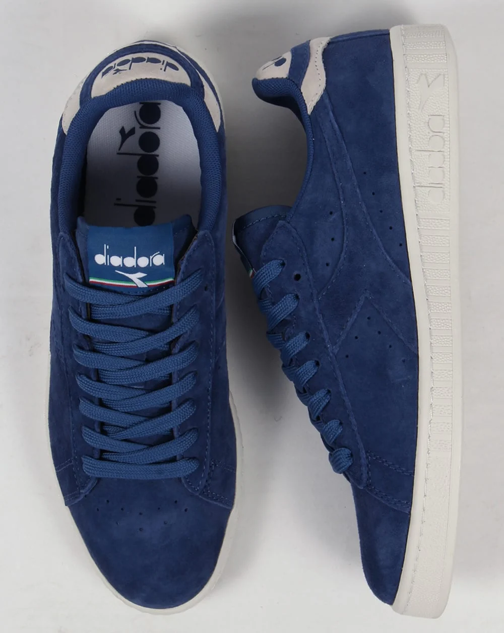 Diadora Game Low Suede Trainers Saltire Navy - Image 2
