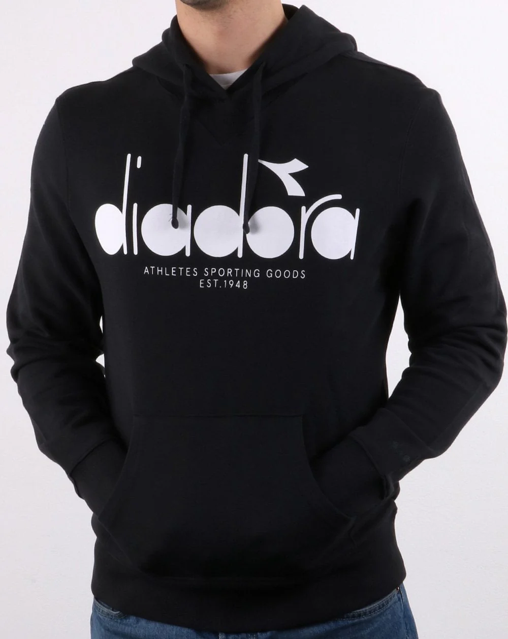 Diadora Logo Hoodie Black/optical - Image 3