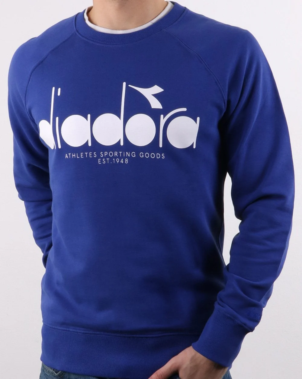 Diadora Logo Sweatshirt Blue Ultramarine - Image 2