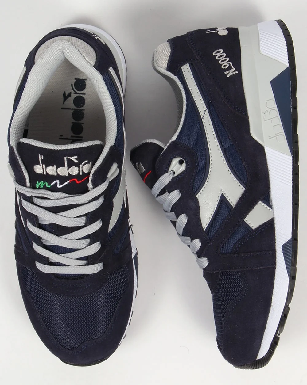 Diadora N9000 NYL Trainers Navy/High Rise - Image 2