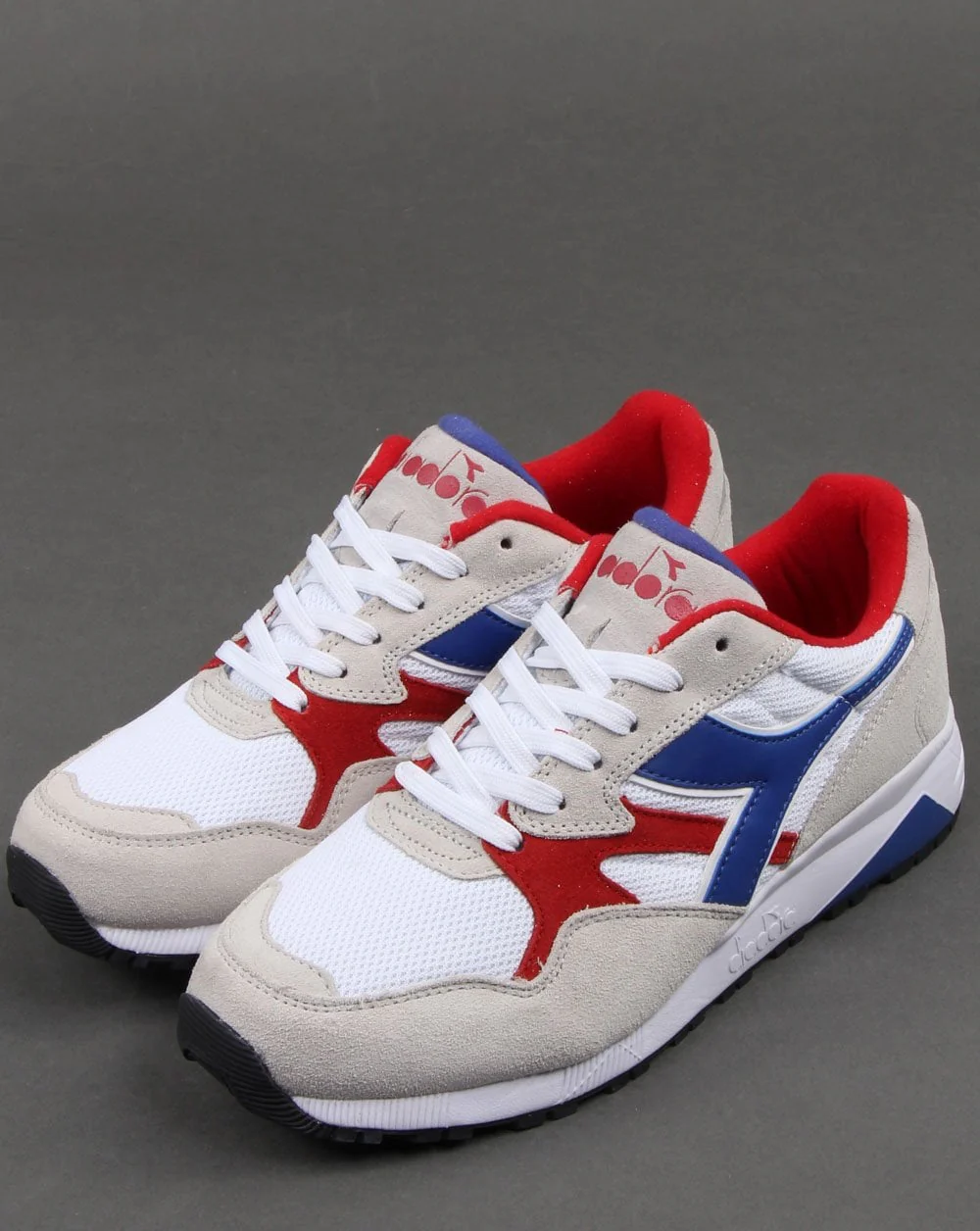 Diadora N902 S Trainers White/Blue/Red - Image 3