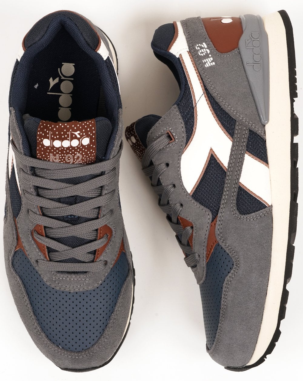 Diadora N92 Advance Trainers Dark Navy - Image 4