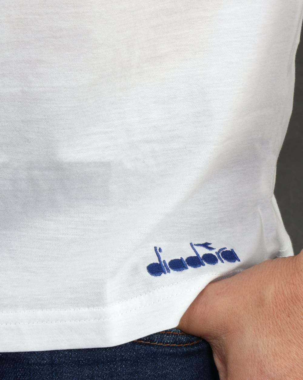 Diadora Smash T Shirt White - Image 3