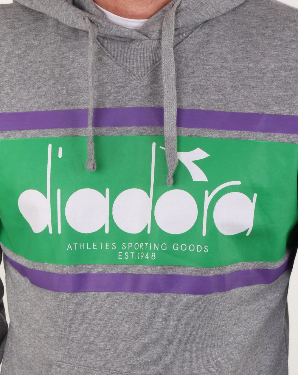 Diadora Spectra Hoodie Light Grey/light Emerald - Image 2