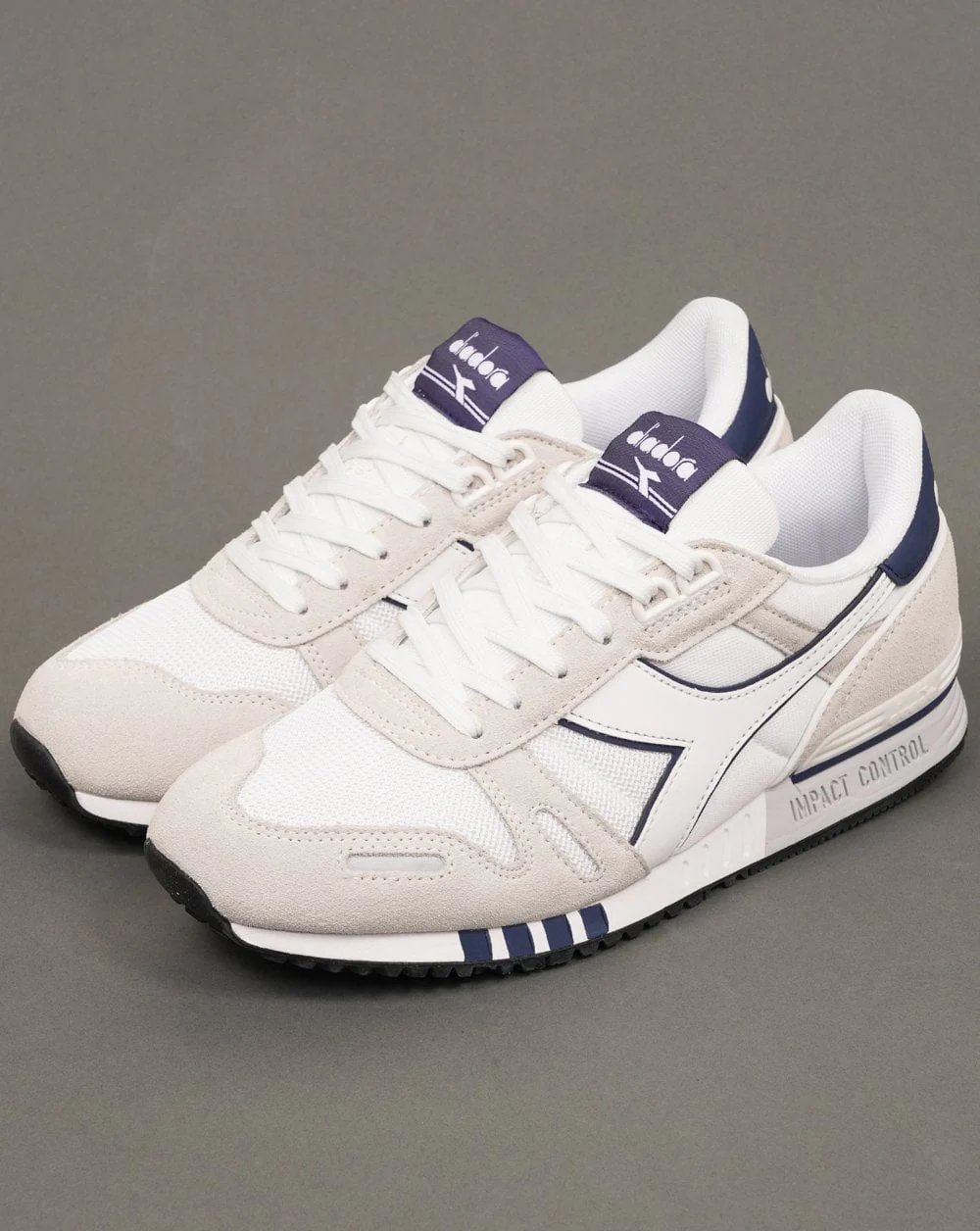 Diadora Titan Trainers White/Nautical Blue - Image 2