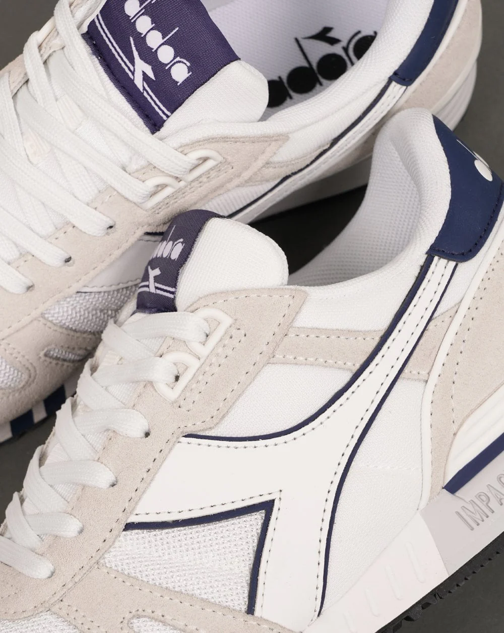 Diadora Titan Trainers White/Nautical Blue - Image 3