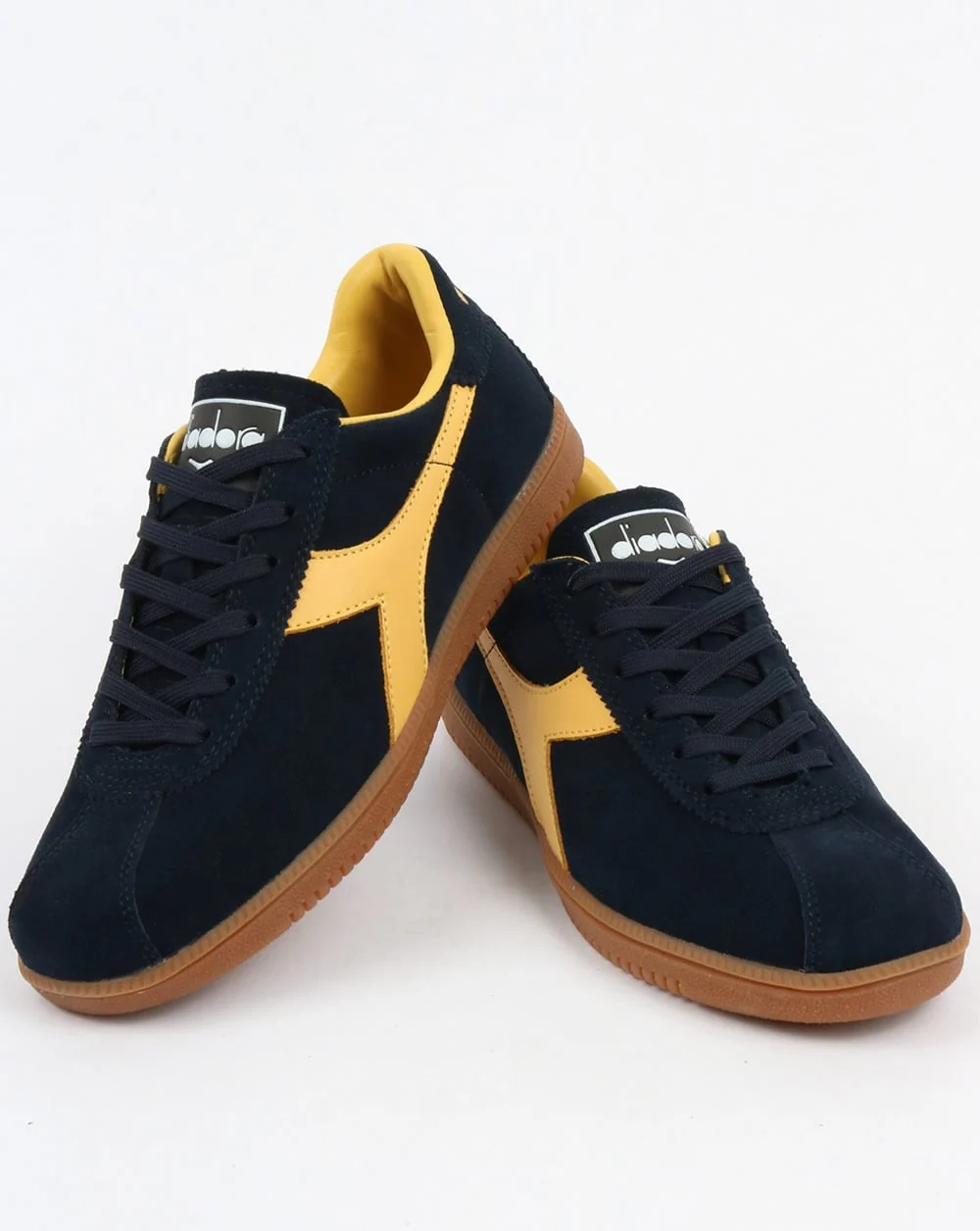 Diadora Tokyo Trainers Navy Blue/ Golden Yellow - Image 3