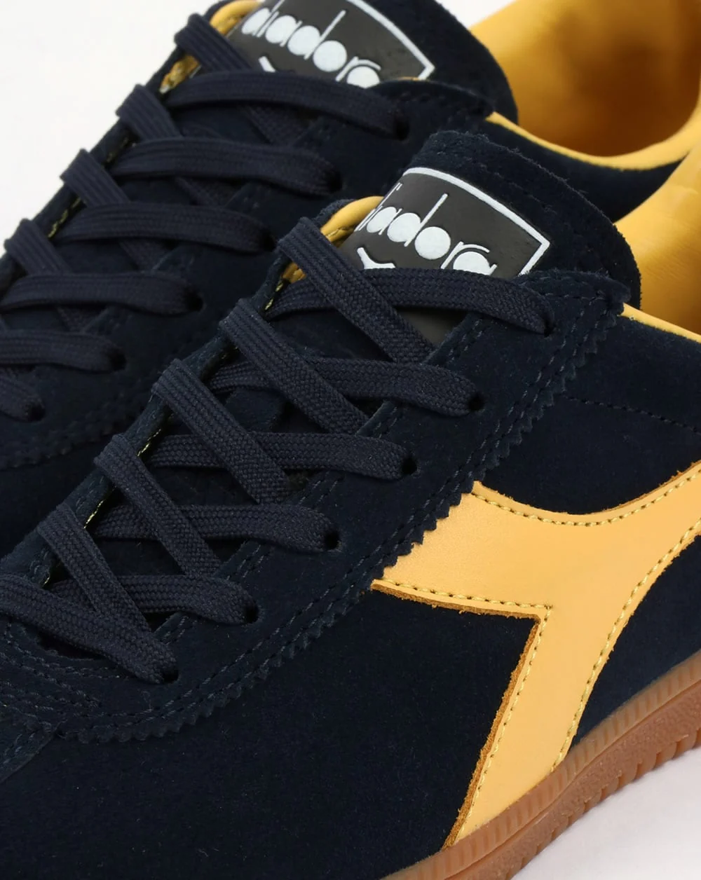 Diadora Tokyo Trainers Navy Blue/ Golden Yellow - Image 4