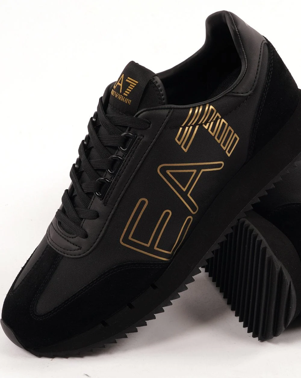 EA7 B&W Vintage Trainer Black/Gold