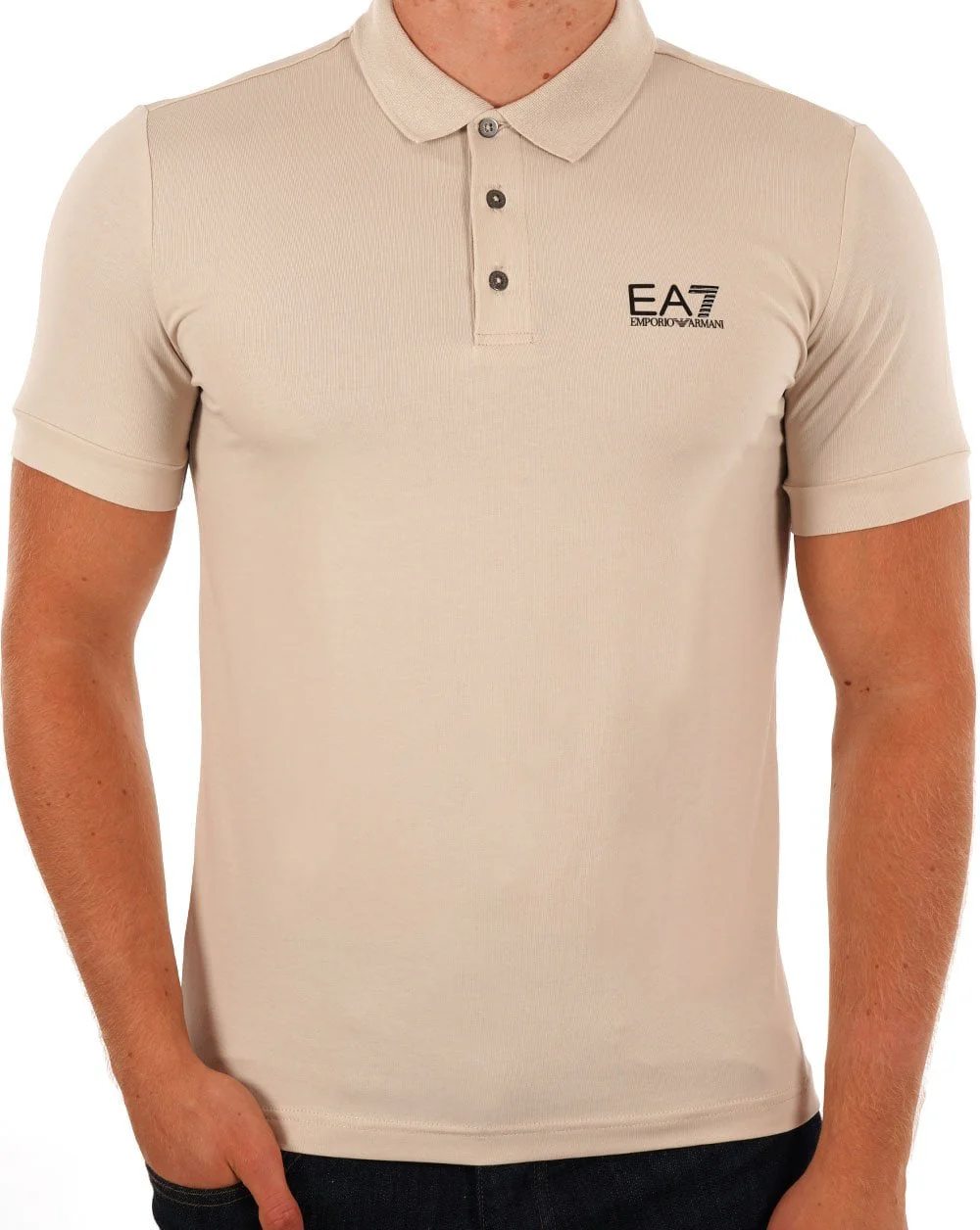 EA7 Classic Polo Shirt Stone - Image 3