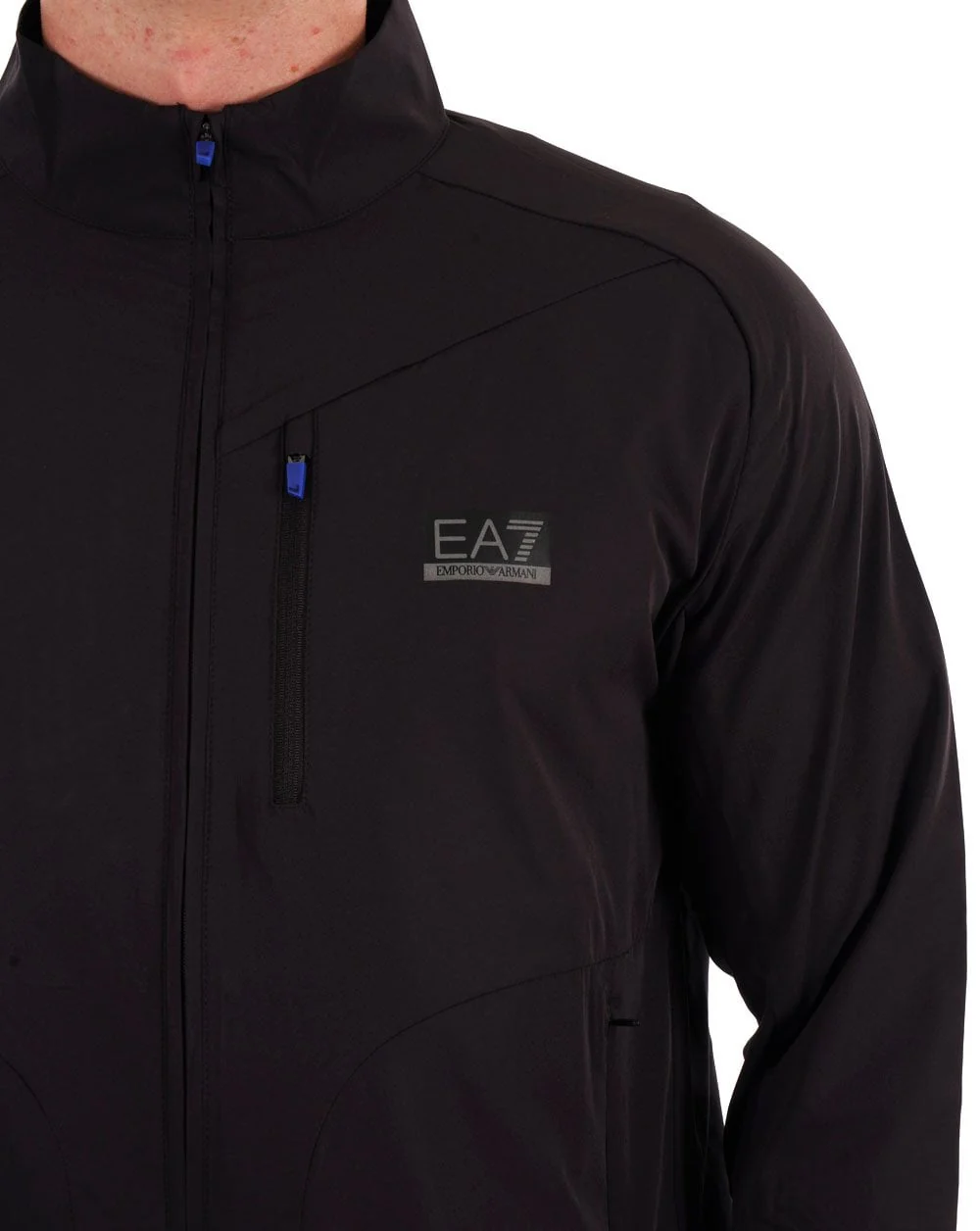 EA7 Emporio Armani Zip Jacket Black Bean - Image 2