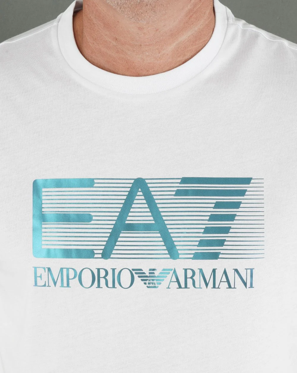 EA7 Logo Jersey T-shirt White - Image 2