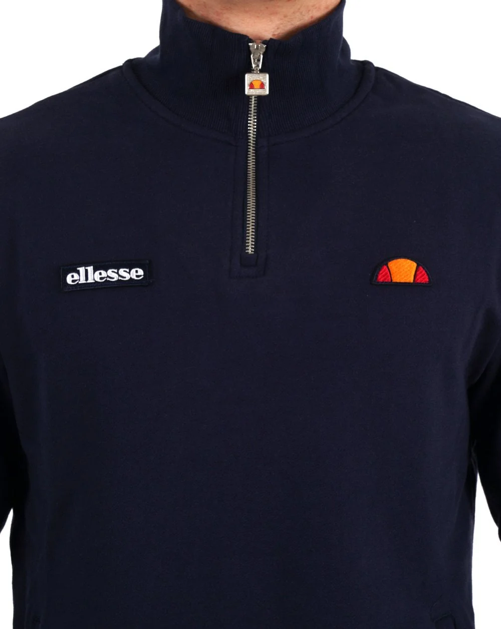 Ellesse 1/4 Zip Sweat Navy - Image 3