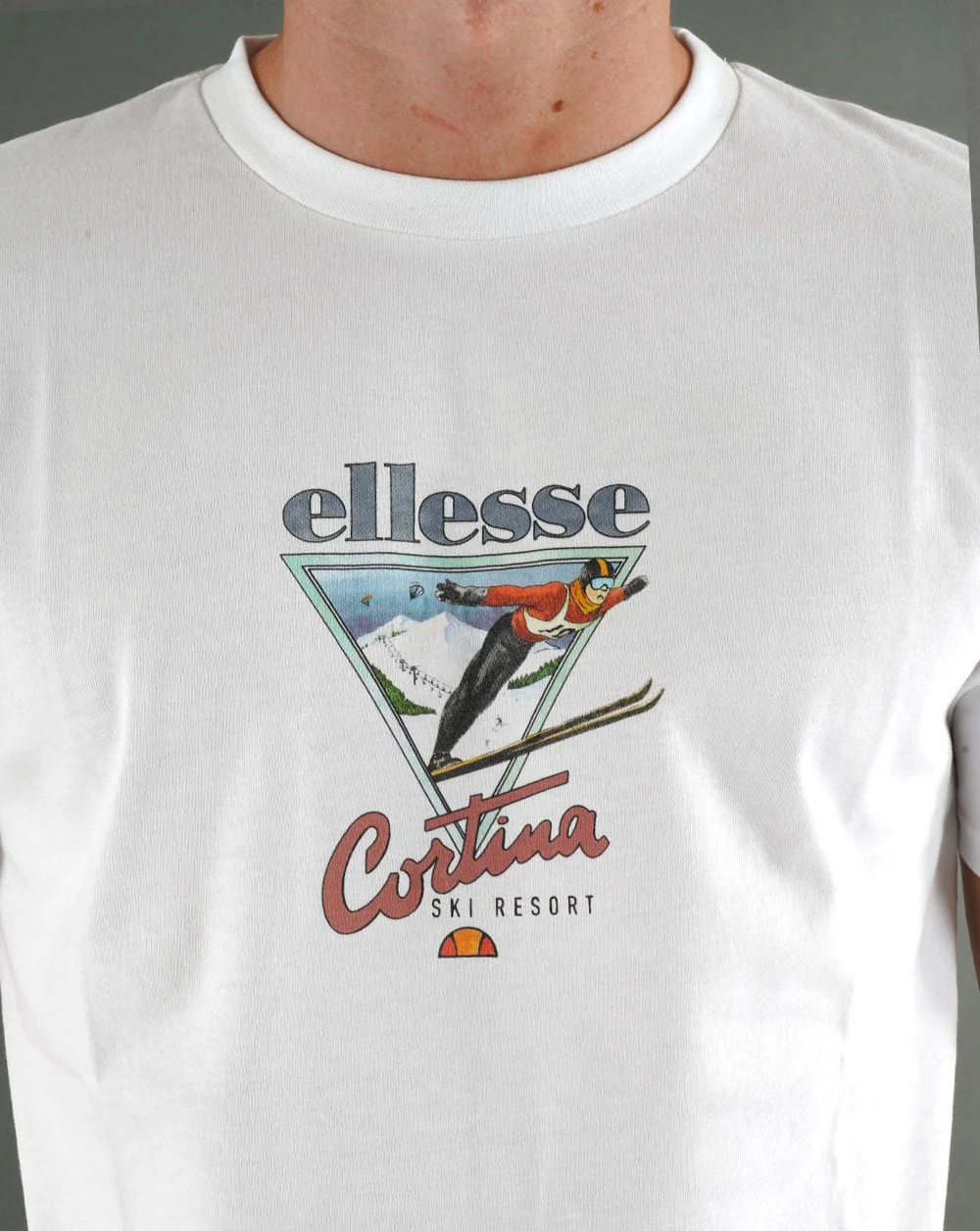 Ellesse Ampezzio T Shirt White - Image 3